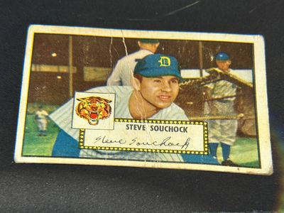 1952 Topps Steve Souchock Detroit Tigers Card Number 234. 1952 Topps baseball card featuring 