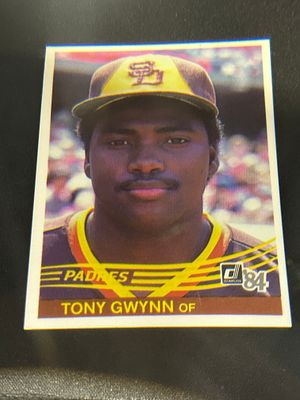 1984 Donruss Tony Gwynn Baseball Trading Card Number 324. 1984 Donruss Tony Gwynn baseball 