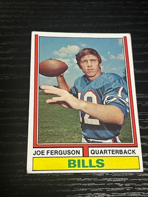 1974 Topps Joe Ferguson Buffalo Bills Rookie Card No. 512. Topps Joe Ferguson Buffalo Bills 