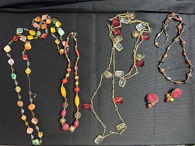 Contemporary Costume Jewelry. An assortment of five pieces of contemporary costume jewelry 