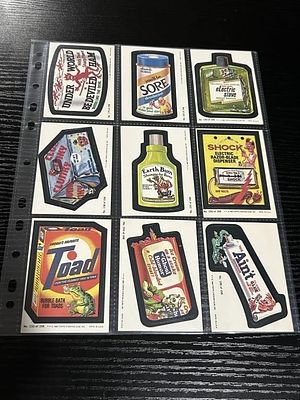 1980 Topps Wacky Packages Cards Lot of 9. Lot of (9) 1985 Topps Wacky Packages cards along with 