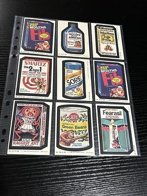 1980 Topps Wacky Packages Cards Lot of 9. Lot of (9) 1985 Topps Wacky Packages cards along with 