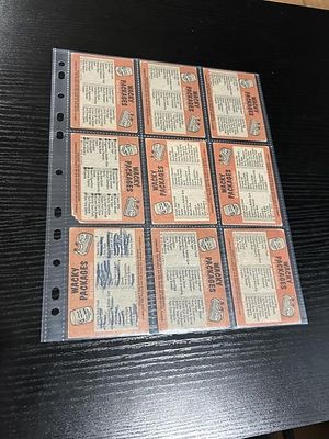Topps Wacky Packages Cards Lot of 9. Lot of (9) Topps Wacky Packages Check Lists.Please review 