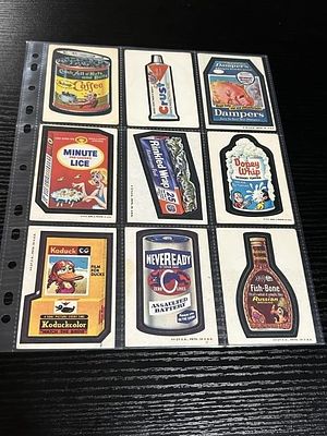 1970’s Topps Wacky Packages Cards Lot of 9. Lot of (9) 1970’s Topps Wacky Packages cards 