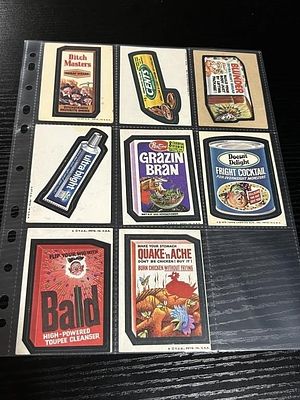 1970’s Topps Wacky Packages Cards Lot of 8. Lot of (8) 1970’s Topps Wacky Packages cards 