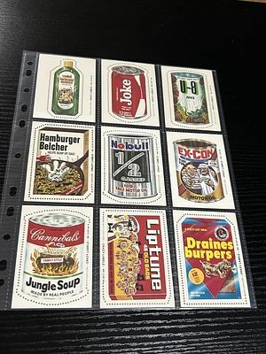 1970’s–1980’s Topps Wacky Packages Cards Lot of 9. Lot of (9) 1970’s–1980’s Topps Wacky Packages 