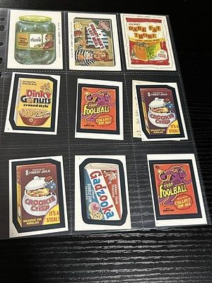 Wacky Packages & Crazy Labels Card Lot of 9. Lot of (9) cards including Crazy Labels &amp; Wacky 