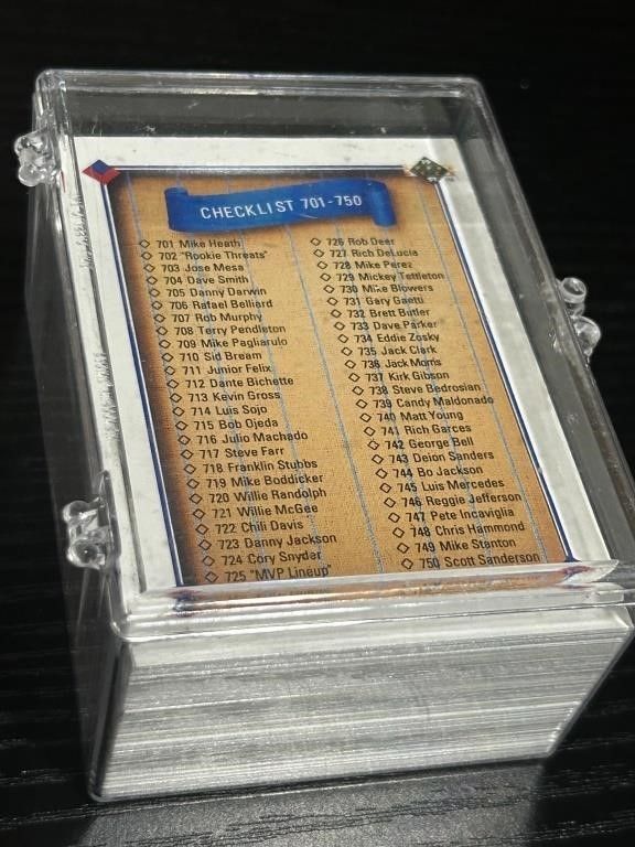 Lot 196: 1991 Upper Deck Baseball Card Lot 701-800
