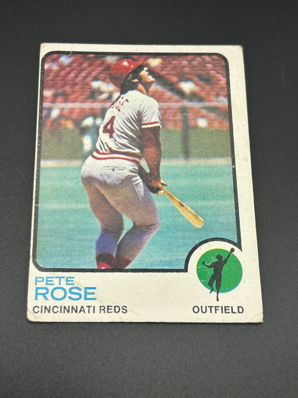 Lot 173: 1973 Topps Pete Rose Cincinnati Reds Baseball Card Number 130