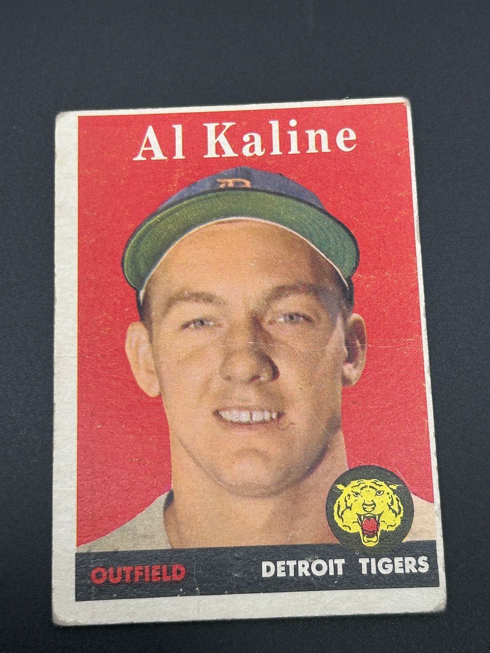 Lot 226: 1958 Topps Al Kaline #70 Detroit Tigers Baseball Card