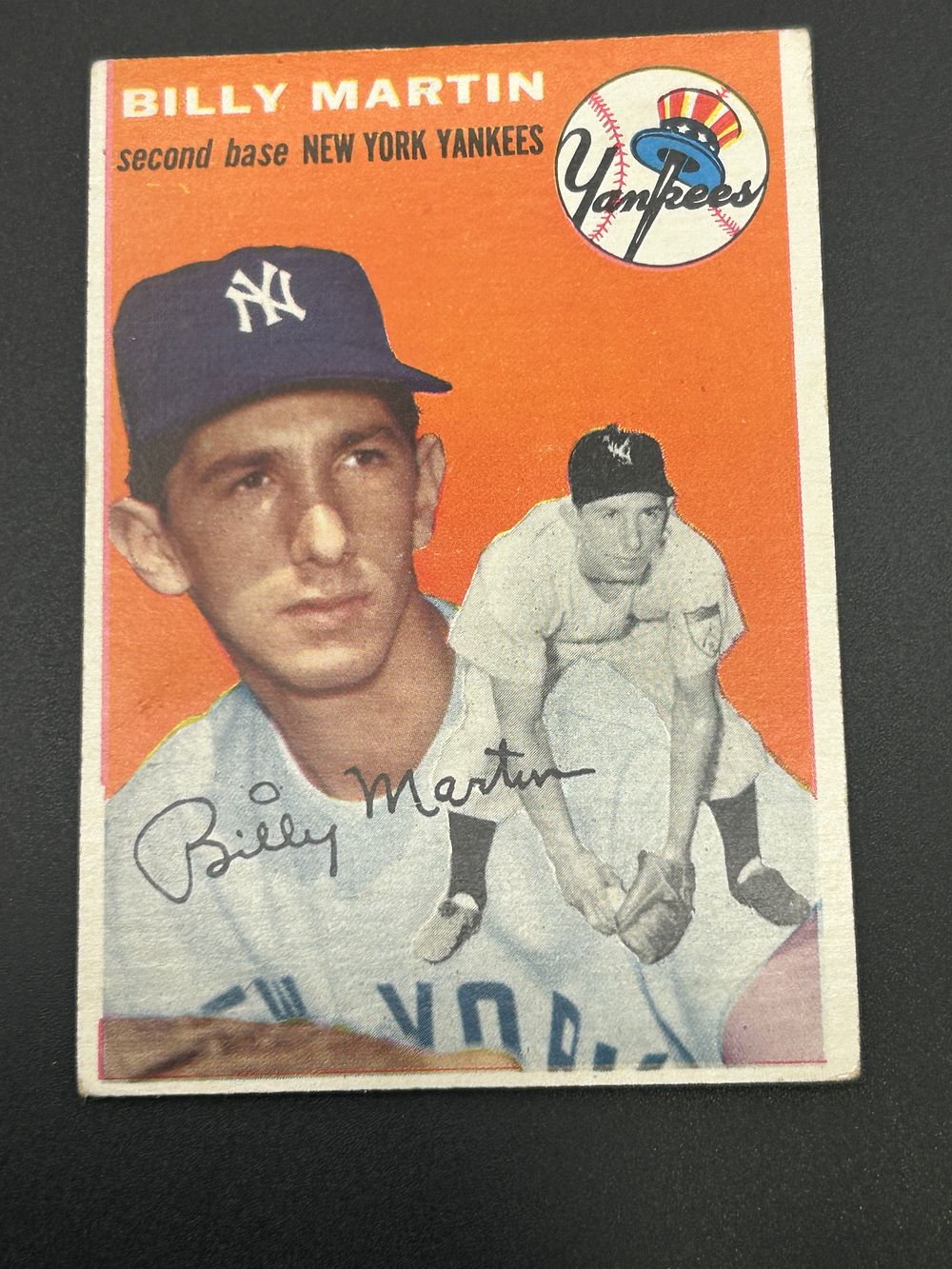 Lot 228: 1954 Topps Billy Martin #13 New York Yankees Baseball Card