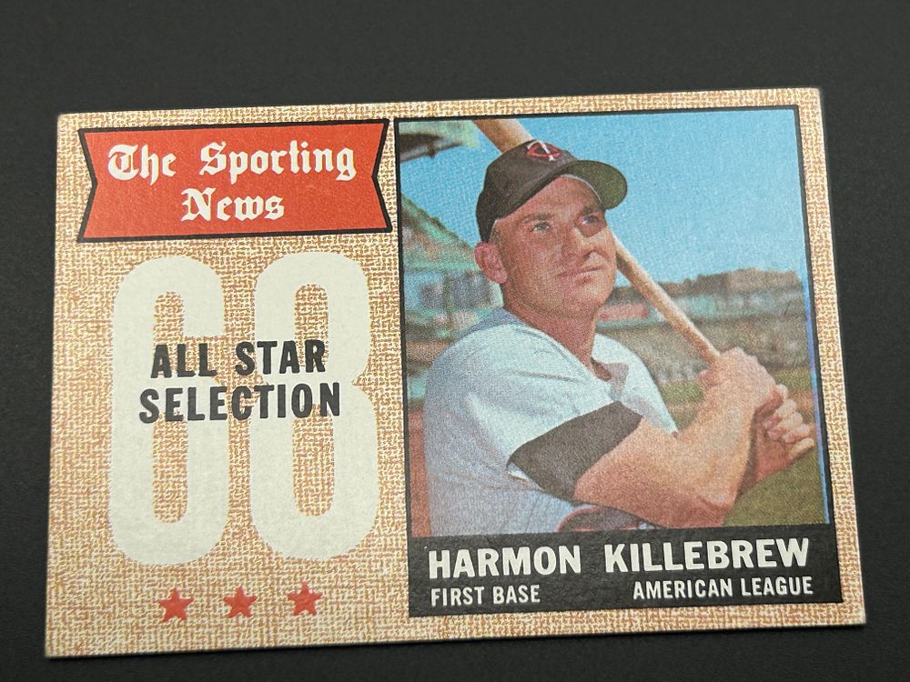 Lot 244: 1968 Topps Harmon Killebrew #361 All-Star Selection Baseball Card