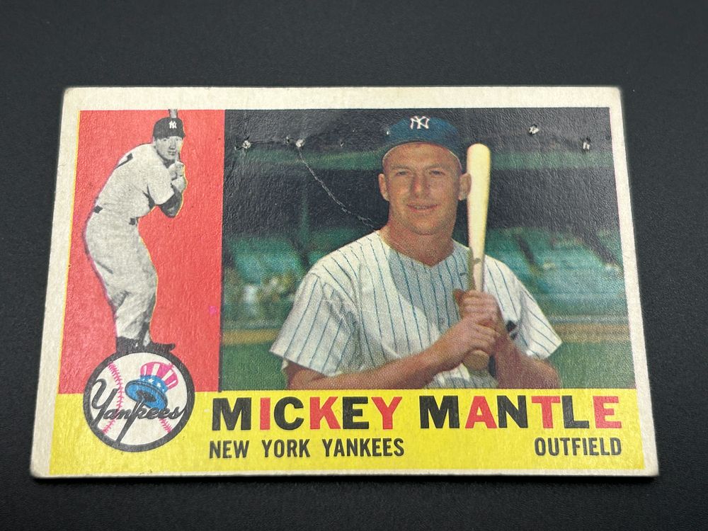Lot 251: 1960 Topps Mickey Mantle #350 Baseball Card