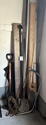 Misc Shovels, Lumber and Saws