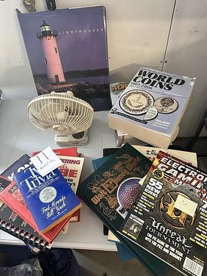 Misc Books, Magazines and Table Fan