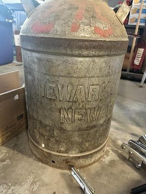Antique Newark M & C Milk Can