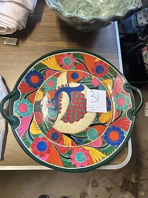 Peacock Serving Platter