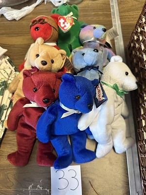 TY Beanie Babies and LERC Lighthouse Bears