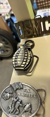 Military Themed Belt Buckles, USMC