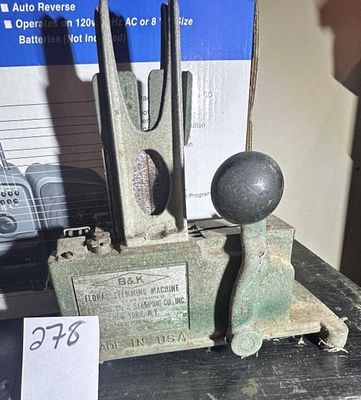 Vintage B & K Floral Stemming Machine