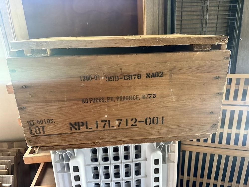 Lot 219b: Vintage Military Wooden Crates