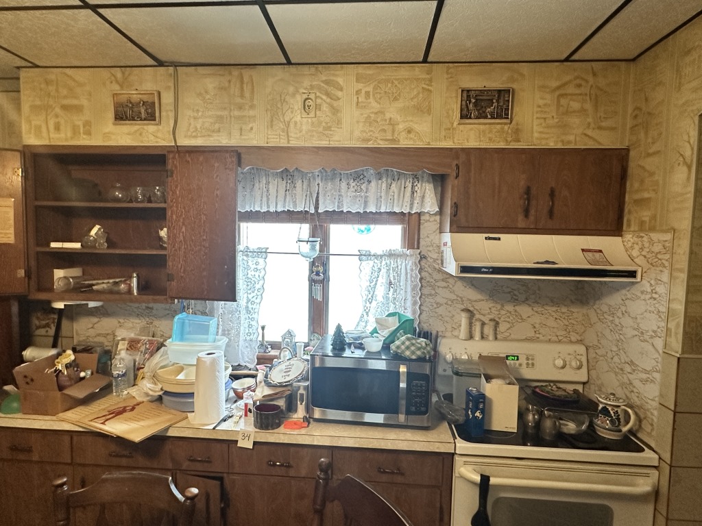 Pickers Rights Kitchen Cabinets , Drawers and Countertop (stove not included)