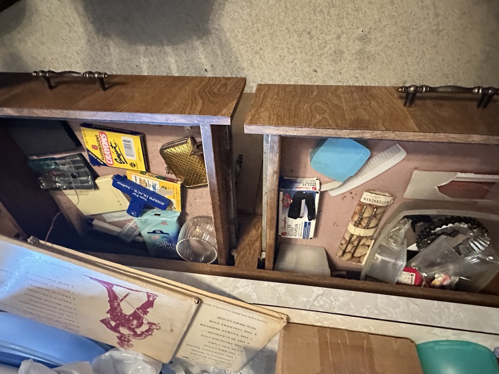 Pickers Rights Kitchen Cabinets , Drawers and Countertop (stove not included)