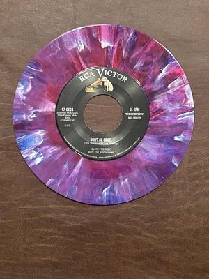 Elvis Presley “Don’t Be Cruel” Colored 45 RPM. Record; RCA Victor 47-6604 record featuring 