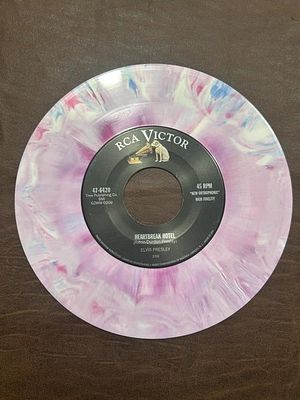 Elvis Presley “Heartbreak Hotel” Colored 45 RPM. Record; RCA Victor 47-6420 record featuring 