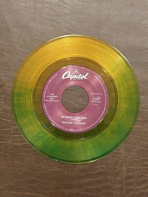 George Harrison “My Sweet Lord” Colored 45 RPM. Record; Capitol 72438-58963-7-2 jukebox-only 