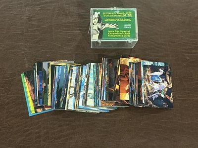 Vintage Fantasy Trading Cards and Magic Pack. Large assortment of colorful fantasy-themed 