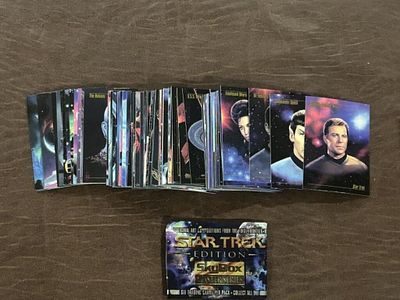 1993 Star Trek Master Series SkyBox Trading Card. Set; Complete 90-card Star Trek Master Series 