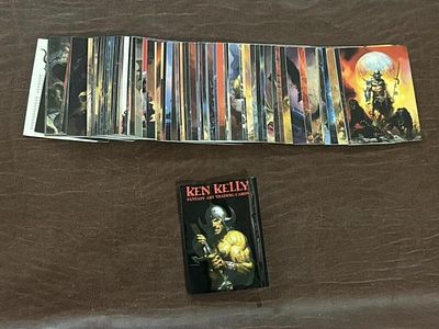 1994 Ken Kelly Fantasy Art Trading Card Set. Complete 90-card Ken Kelly fantasy art set numbered 