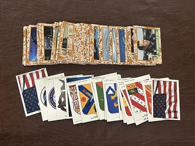1991 Topps Desert Storm Trading Card Set. Complete Series 1 set with cards numbered 1–88 and 