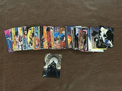 1994 SkyBox Batman: Saga of the Dark Knight. Trading Card Set; Complete 100-card set numbered 