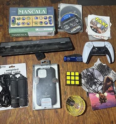 Mixed Lot of Tech Accessories, Gaming Gear,. Housewares & Auto Detailing Supplies