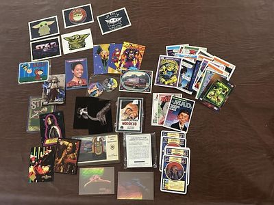 Mixed Pop Culture Trading Card & Sticker Lot. Assorted vintage and modern cards, stickers and 