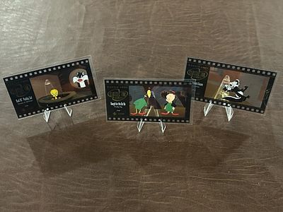 1996 Upper Deck Looney Tunes Classic Ink Cel. Cards Lot of 3; Includes CI02 “Bad Ol’ Puddy Tat,” 