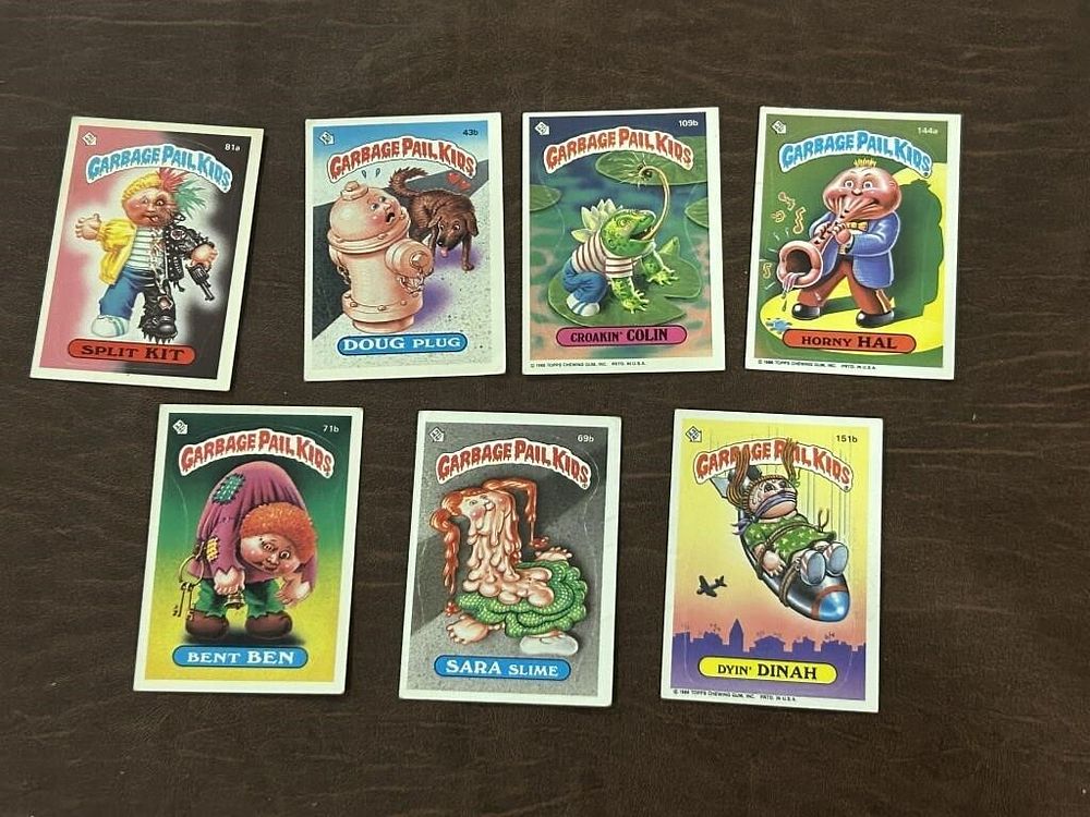 Lot 315: 1985-86 Topps Garbage Pail Kids Card Lot of 7
