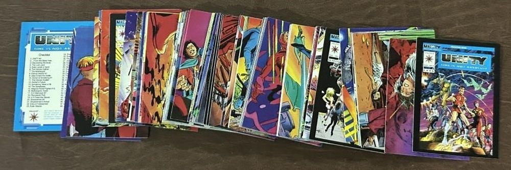 Lot 320: 1992 Valiant Unity Trading Card Unverified Set