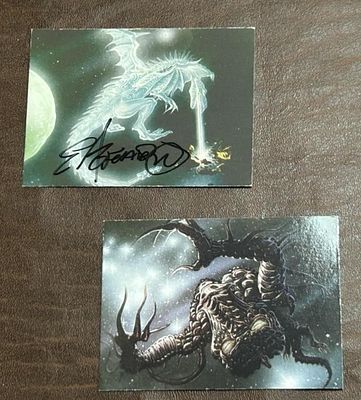 1994 Dragons of Space Ed Beard Jr. Card Lot of 2. Includes Scintillating Dragoness and Quark 