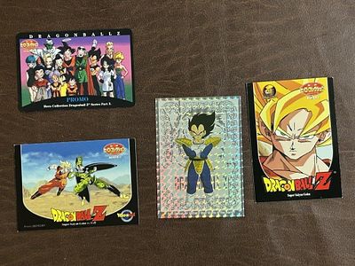 Dragon Ball Z Trading Card Lot of 4. Lot of four assorted Dragon Ball Z cards including Hero 