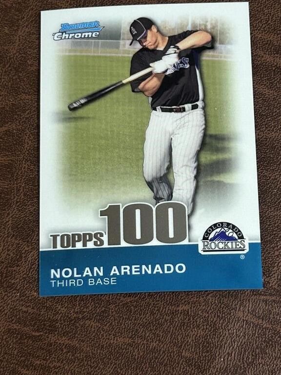 Lot 342: 2010 Bowman Chrome Topps 100 Nolan Arenado #TPC49