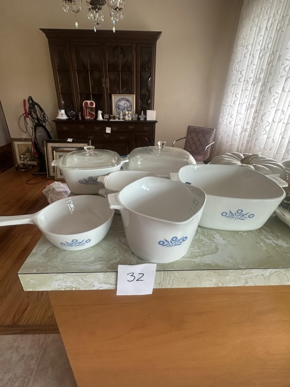 CorningWare Blue Cornflower Casserole Set
