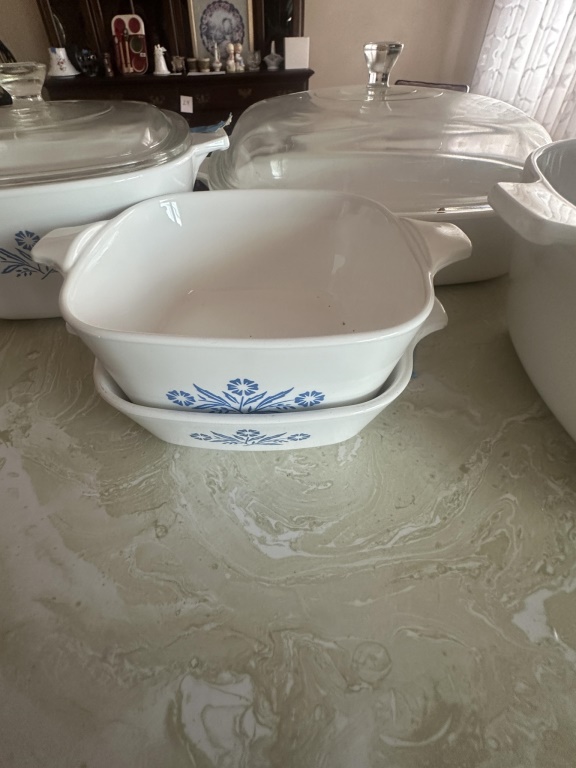 CorningWare Blue Cornflower Casserole Set