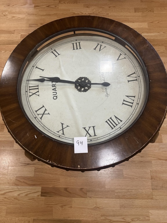 Round Clock Face Coffee Table