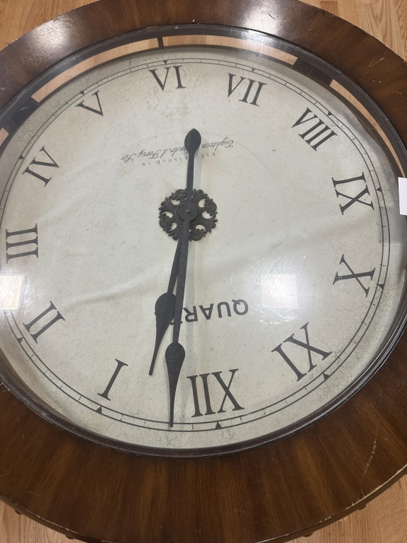 Round Clock Face Coffee Table