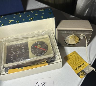 NOS MCM Springfield Weather Station & GE Timer. untested