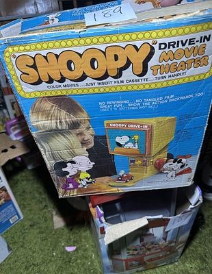 Snoopy Drive-In Movie Theater & Mickey Mouse. Weebles Magic Kingdom Playset Pair; Item present 
