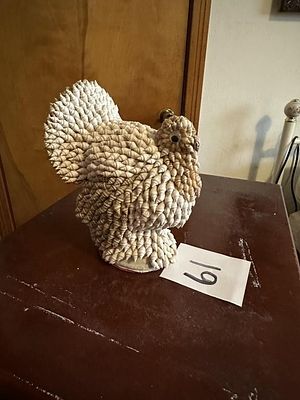 Handmade Seashell Turkey Folk Art